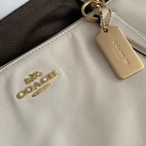 Coach Signature Tote Pm Cream/Gold